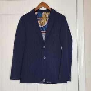 Ted Baker London "Bluechi" Linen Blend Blazer | Navy | Size 1 | Like new!